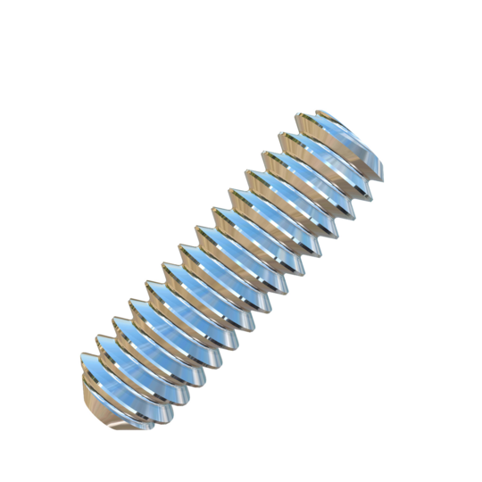 Titanium #10-24 X 5/8 inch UNC Allied Titanium Set Screw, Socket Drive with Flat Point and 3A Threads