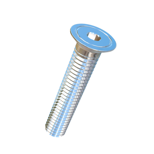 Titanium #10-32 X 1 UNF Flat Head Socket Drive, Allied Titanium Machine Screw with 100 degree head angle