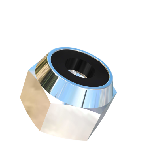 Titanium #12-24 UNC Allied Titanium Hex Nylock Nut