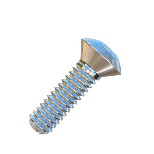 Titanium #12-24 X 3/4 UNC Oval Head Socket Drive Allied Titanium Machine Screw with 3A Threads