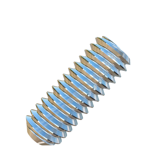 Titanium #6-40 X 3/8 inch UNF Allied Titanium Set Screw, Socket Drive with Flat Point and 3A Threads