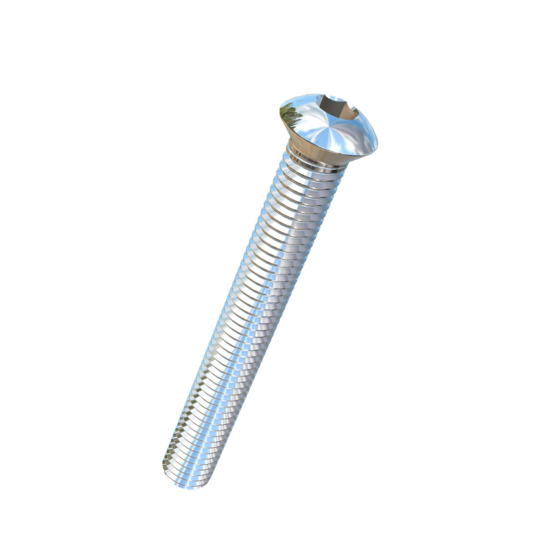 Titanium 1/2-13 X 4 UNC Oval Head, Socket Drive,  Allied Titanium Machine Screw