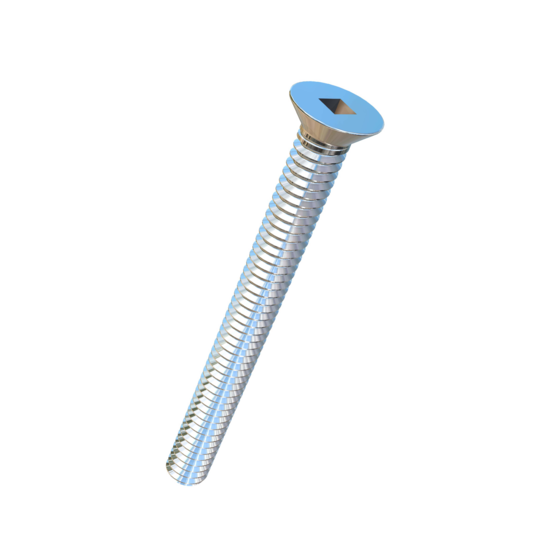 Titanium 1/4-20 X 2-1/2 UNC Flat Head Square Drive Allied Titanium Machine Screw