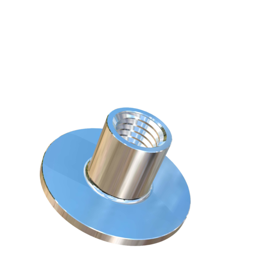 Titanium 1/4-28 UNF X 5/16 inch Allied Titanium Round Weld Nut