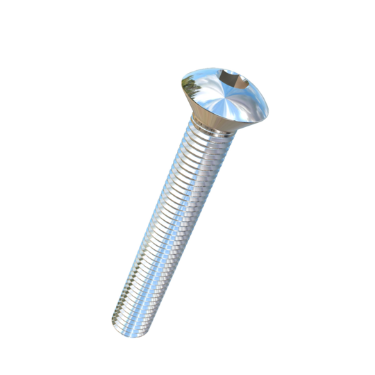 Titanium 1/4-28 X 1-3/4 UNF Oval Head Socket Drive Allied Titanium Machine Screw