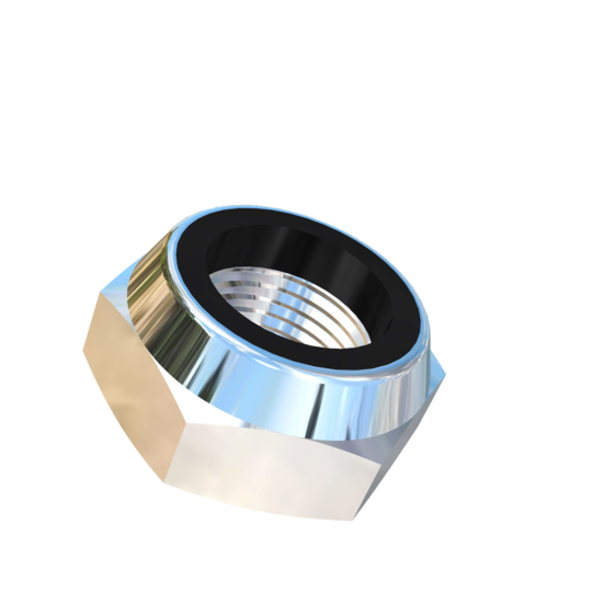 Titanium 3/4-16 UNF Allied Titanium Hex Nylock Nut, Low Profile