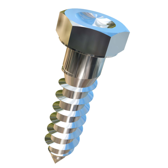 Titanium 3/8 X 1-1/2 Dimpled Hex Head Allied Titanium Lag Screw