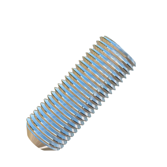 Titanium 3/8-24 X 1 inch UNF Allied Titanium Set Screw, Socket Drive with Flat Point