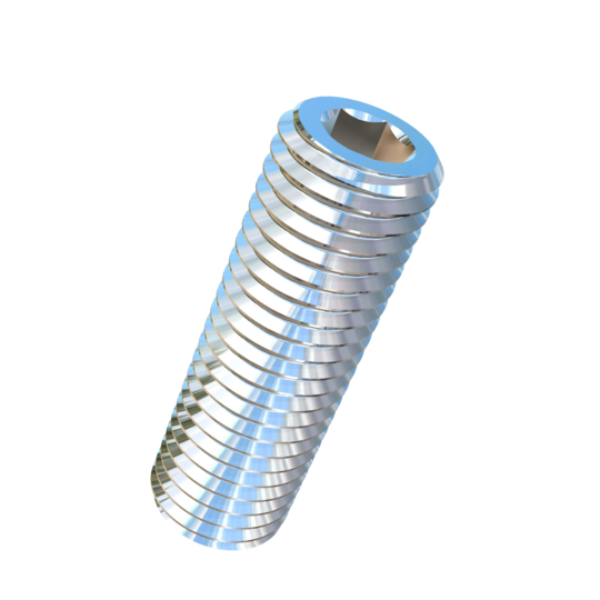 Titanium 5/16-24 X 1 inch UNF Allied Titanium Set Screw, Socket Drive with Flat Point