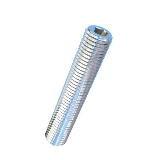 Titanium 5/16-24 X 1-3/4 inch UNF Allied Titanium Set Screw, Socket Drive with Flat Point