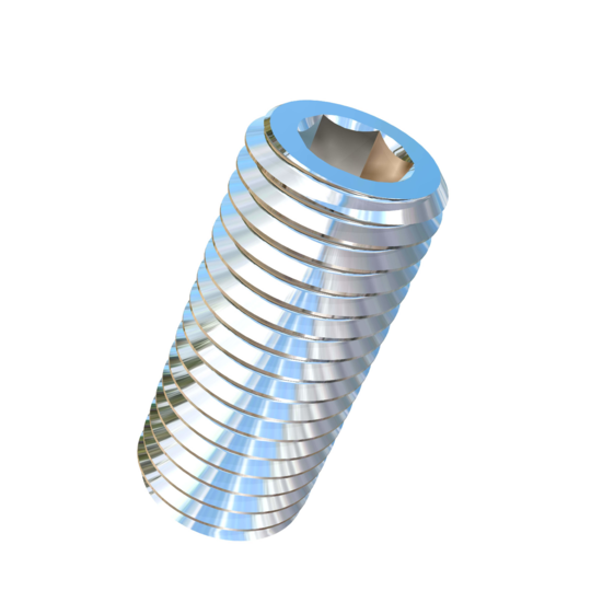 Titanium 5/16-24 X 3/4 inch UNF Allied Titanium Set Screw, Socket Drive with Flat Point