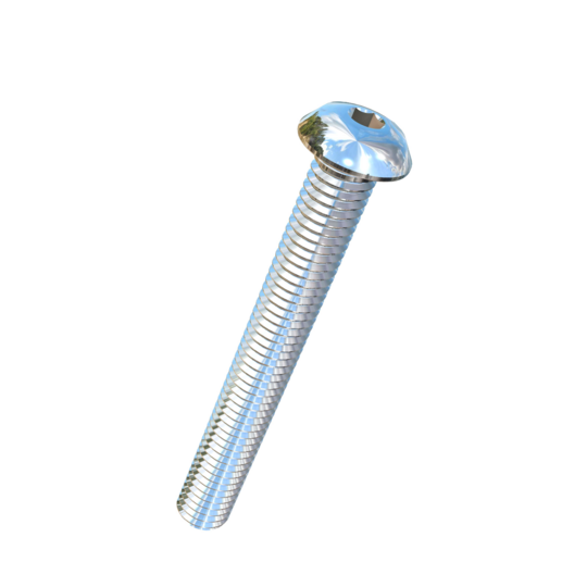 Titanium 7/16-14 X 3-1/2 UNC Button Head Socket Drive  Allied Titanium Machine Screw