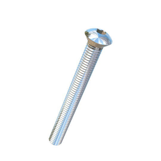 Titanium 7/16-14 X 4 UNC Oval Head, Socket Drive,  Allied Titanium Machine Screw