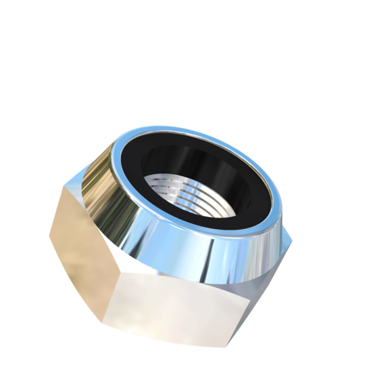 Titanium M10-0.75 Pitch Allied Titanium Hex Lock Nut, Low Profile