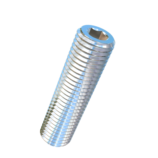 Titanium M16-2 Pitch X 60mm Allied Titanium Set Screw, Socket Drive with Cup Point