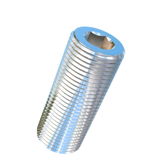 Titanium M24-2 Pitch X 60mm Allied Titanium Set Screw, Socket Drive with Flat Point