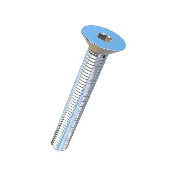 Titanium M3-0.5 Pitch X 22mm Flat Head Socket Drive Allied Titanium Machine Screw