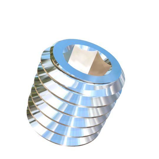 Titanium M5-0.8 Pitch X 5mm Allied Titanium Set Screw, Socket Drive with Flat Point