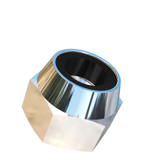 Titanium M6-0.75 Pitch Allied Titanium Hex Nylock Nut