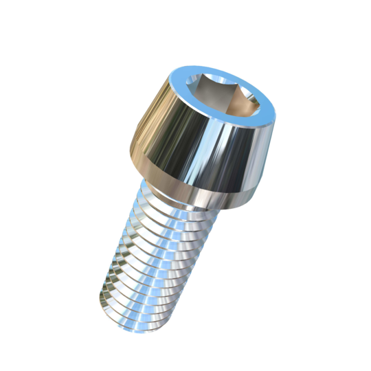 Titanium M8-1.25 Pitch X 20mm Allied Titanium Taper Head Socket Drive Machine Screw